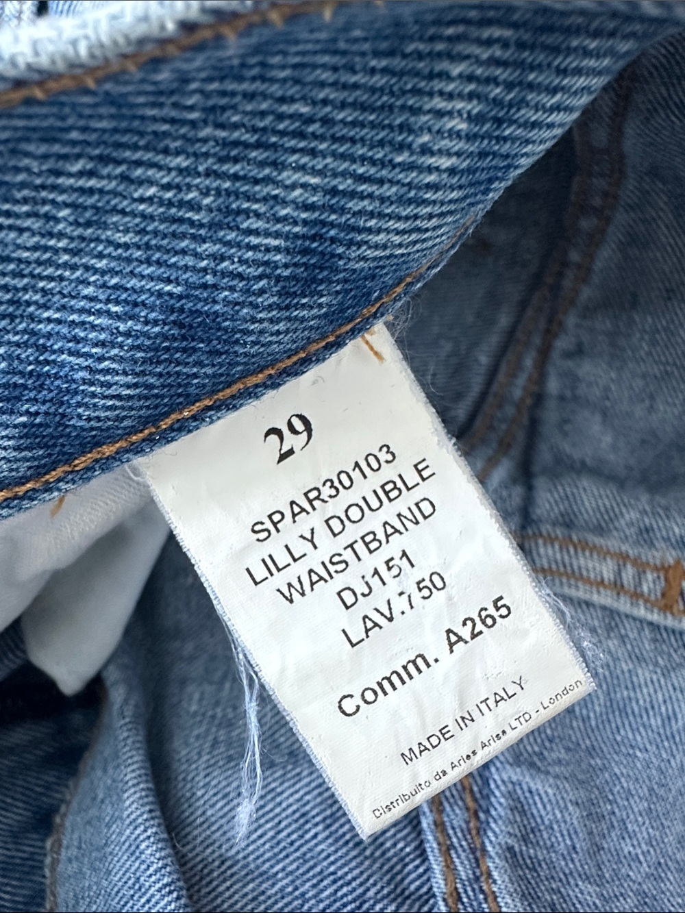 High-Rise Light Wash Straight Jeans - Classic Blue - Picture 7 of 7